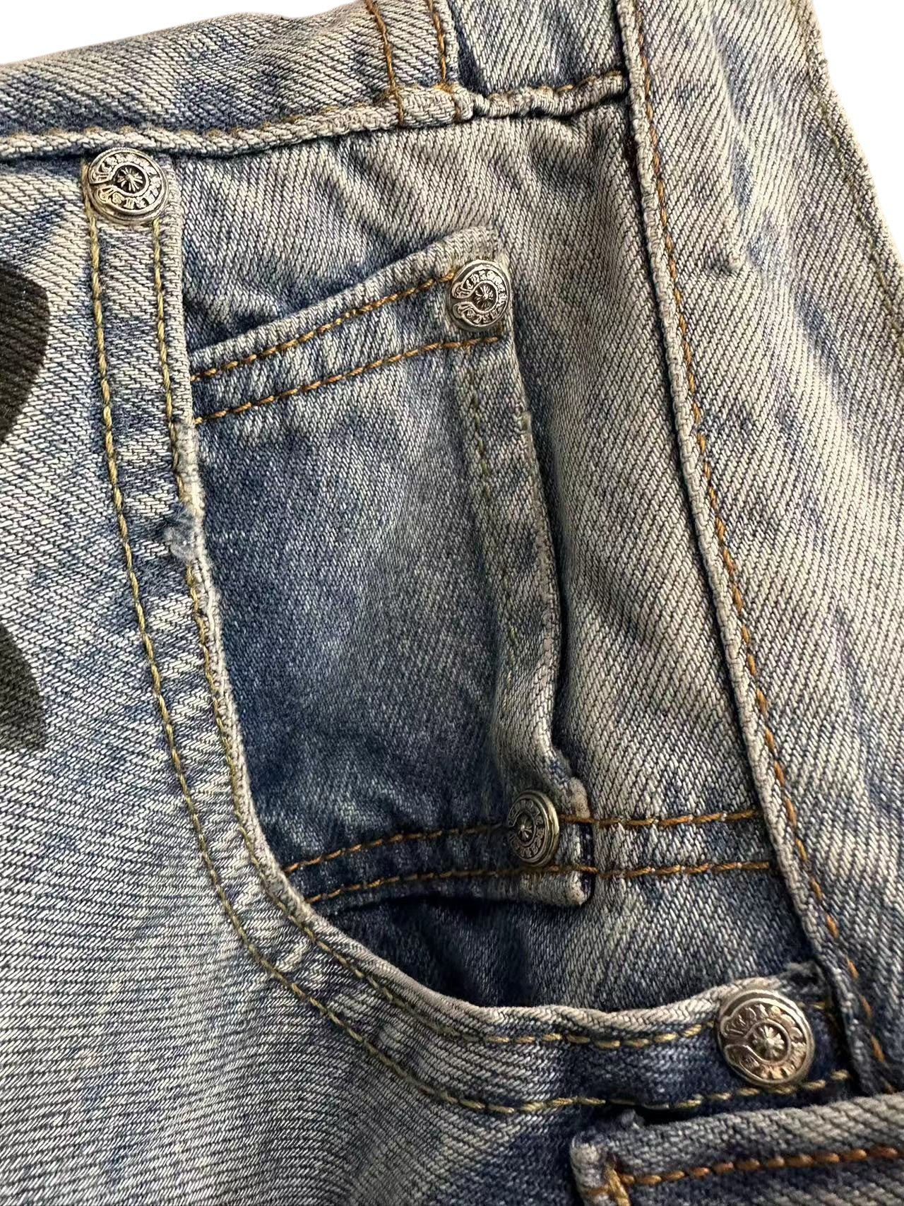 CHROME HEARTS BLOOD RED ANNIVERSARY LEVI DENIM