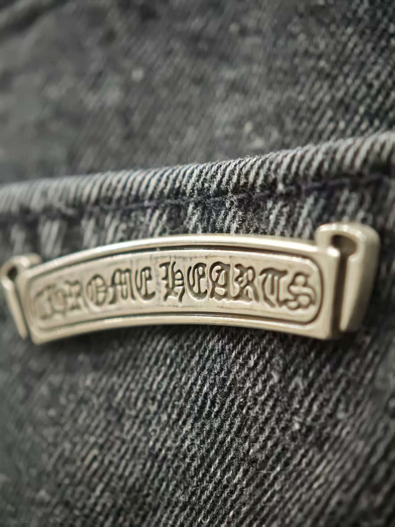 CHROME HEARTS SILVER CITY PATCH DENIM