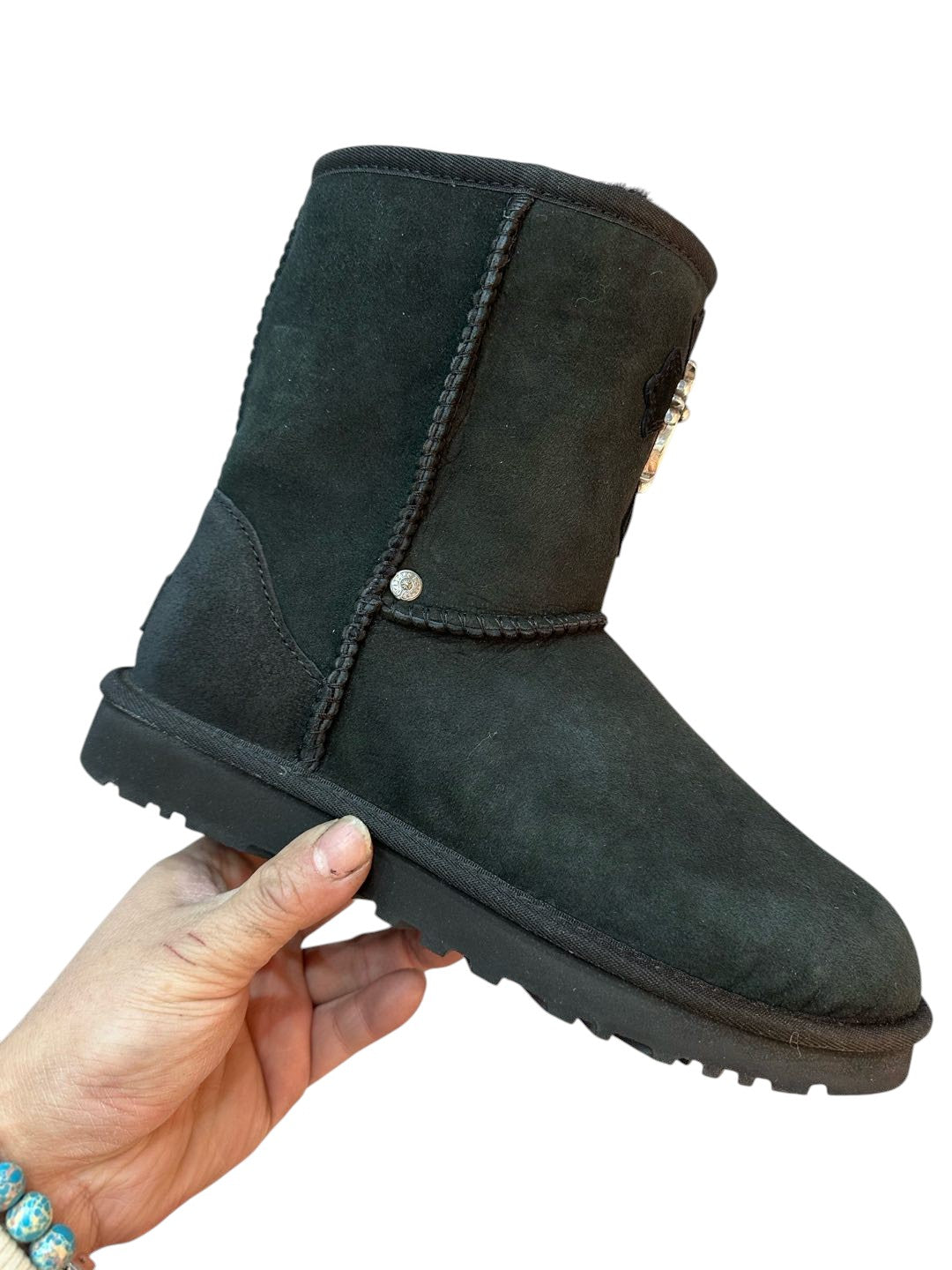CHROME HEARTS UGG SILVER PATCH SIZE 42