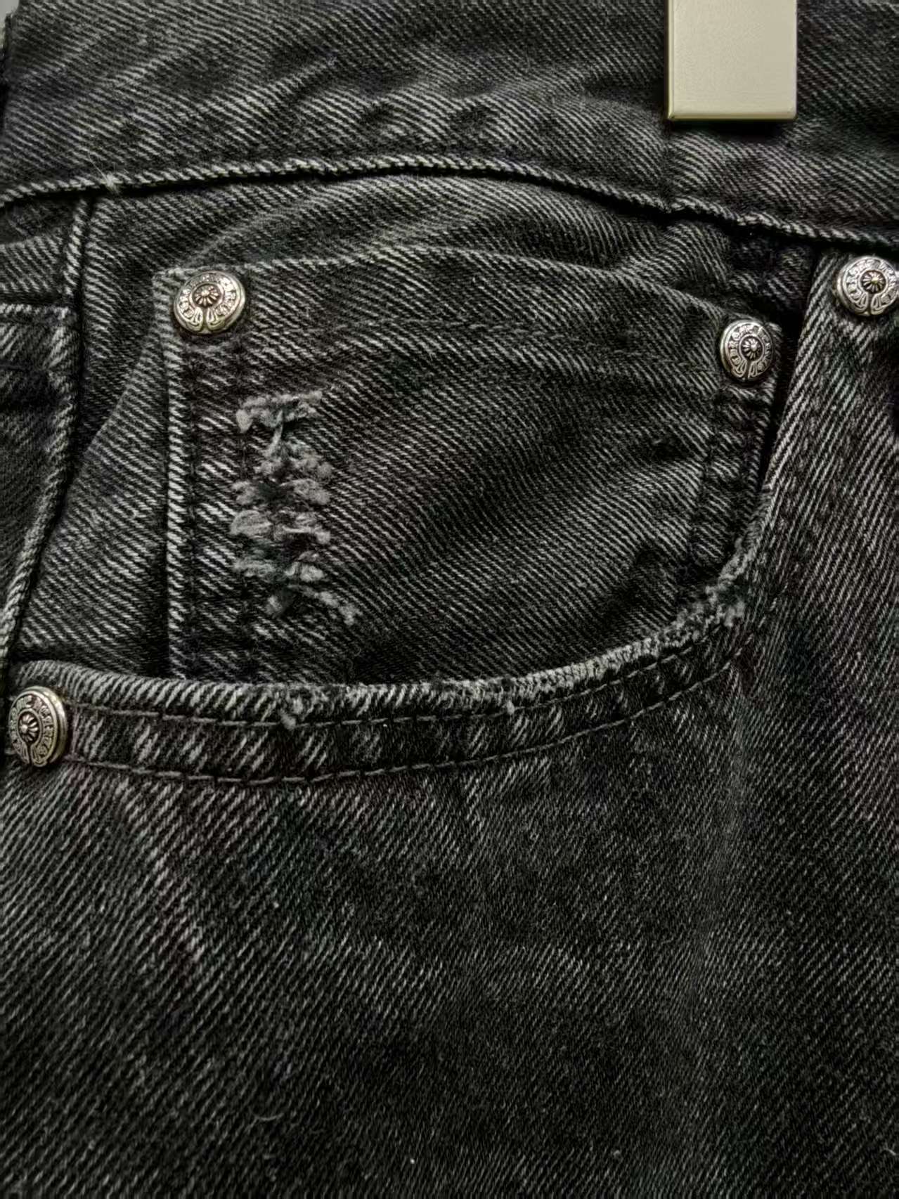 CHROME HEARTS SILVER CITY PATCH DENIM