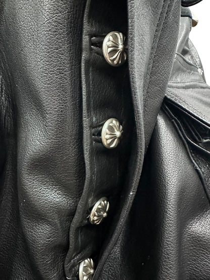 CHROME HEARTS LEATHER CARGO UTILITY PANTS SIZE 33