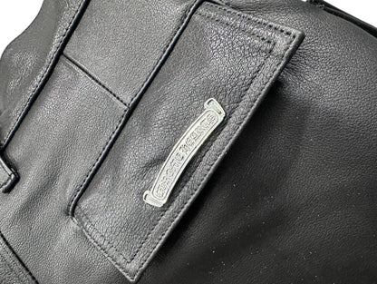 CHROME HEARTS LEATHER CARGO UTILITY PANTS SIZE 33