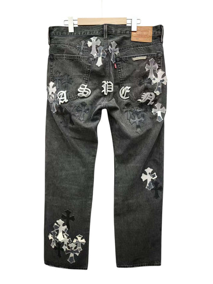 CHROME HEARTS SILVER CITY PATCH DENIM