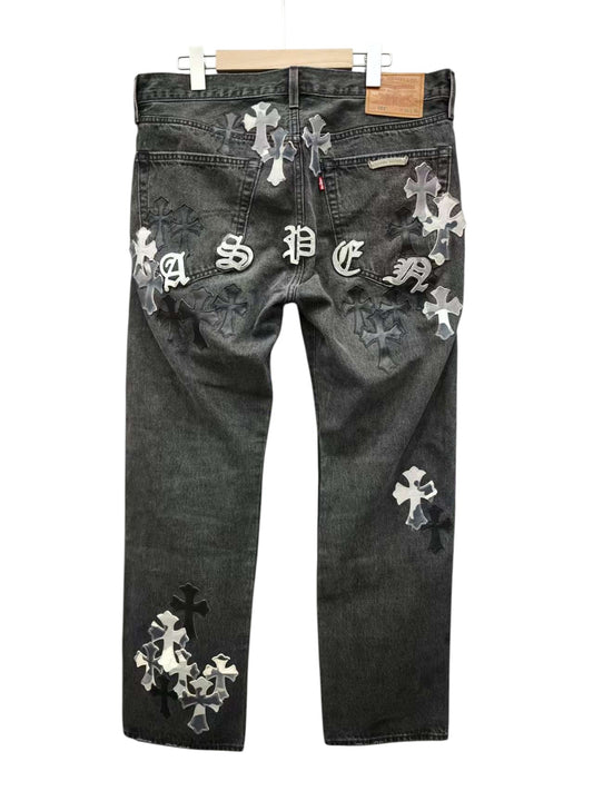 CHROME HEARTS SILVER CITY PATCH DENIM