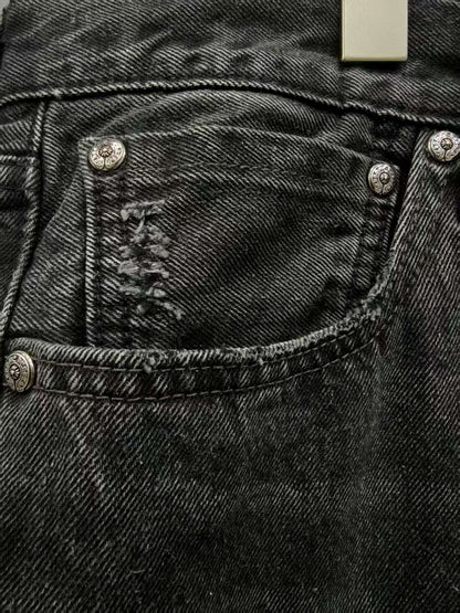 CHROME HEARTS SILVER CITY PATCH DENIM
