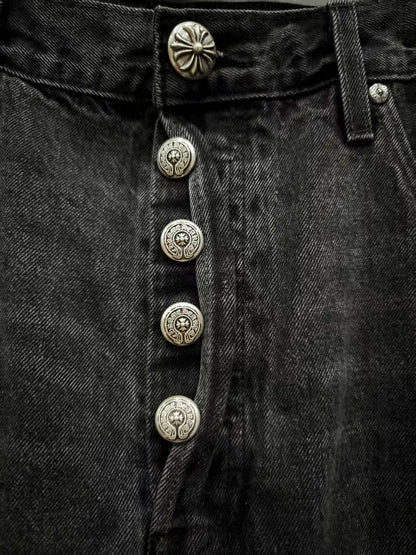 CHROME HEARTS SILVER CITY PATCH DENIM