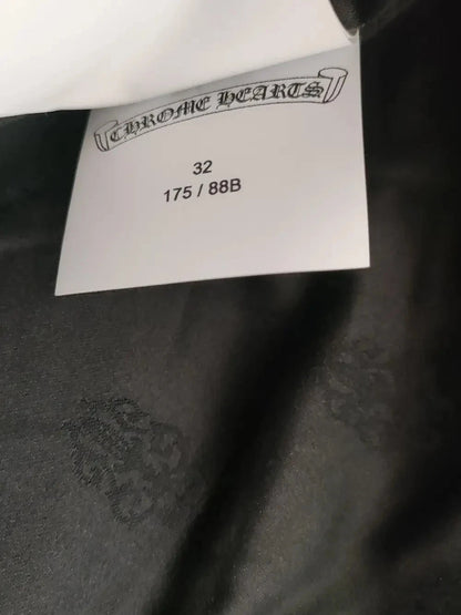 CHROME HEARTS LEATHER BIKER PANTS