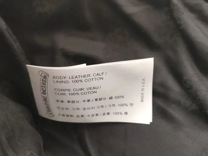 CHROME HEARTS LEATHER BIKER PANTS