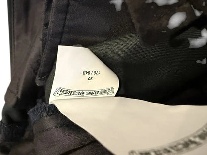 CHROME HEARTS BLACK CHINO PATCH PANTS