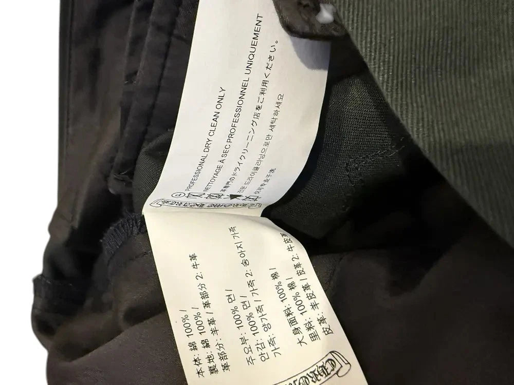 CHROME HEARTS BLACK CHINO PATCH PANTS